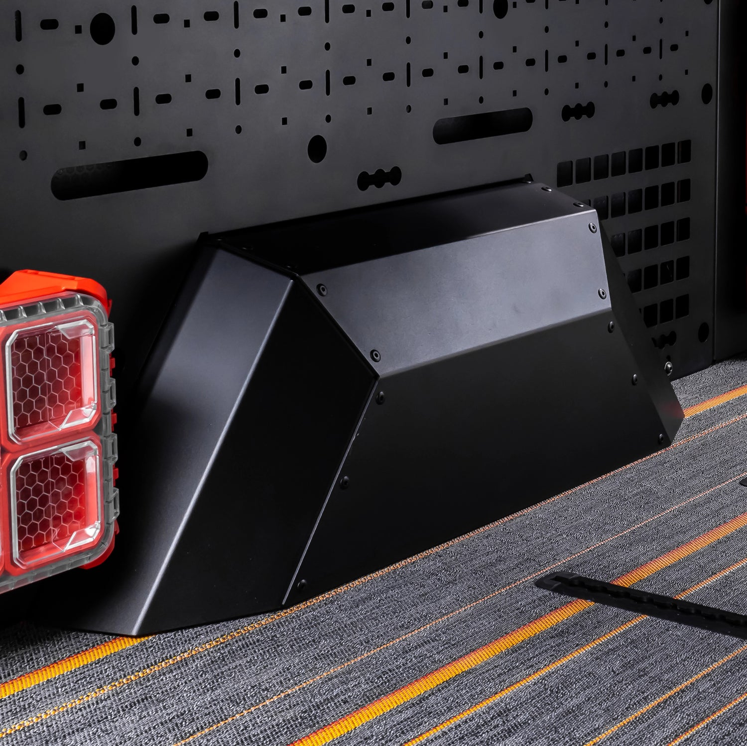 Ford Transit off‑road camper van build with rugged exterior upgrades for remote camping