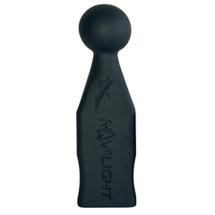 Black Navilight mount adapter with round top and textured grip design.