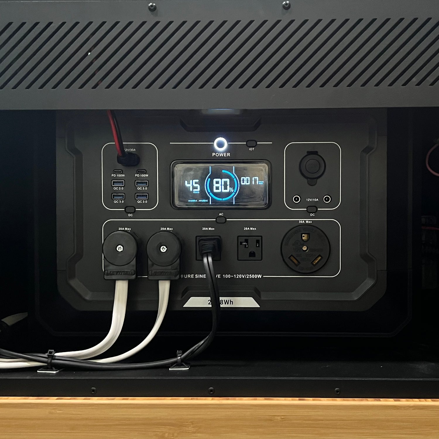 Off‑road camper van driving through a narrow forest trail on a vanlife adventure