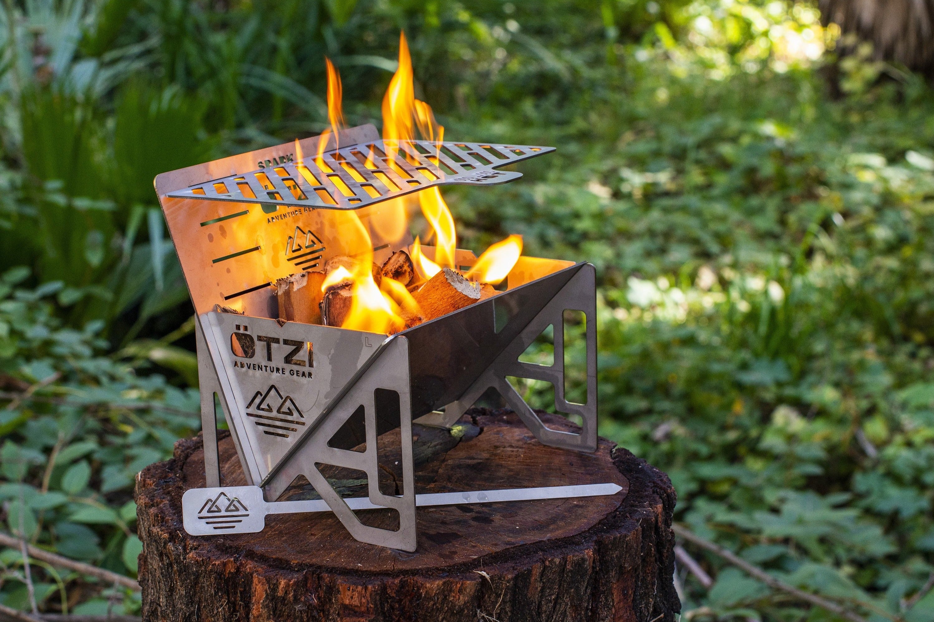 Otzi Spark Portable Stainless Steel Flat Pack Grill – Otzi